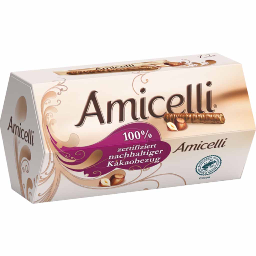 Amicelli Waffelröllchen 12er 150g MHD:17.12.23
