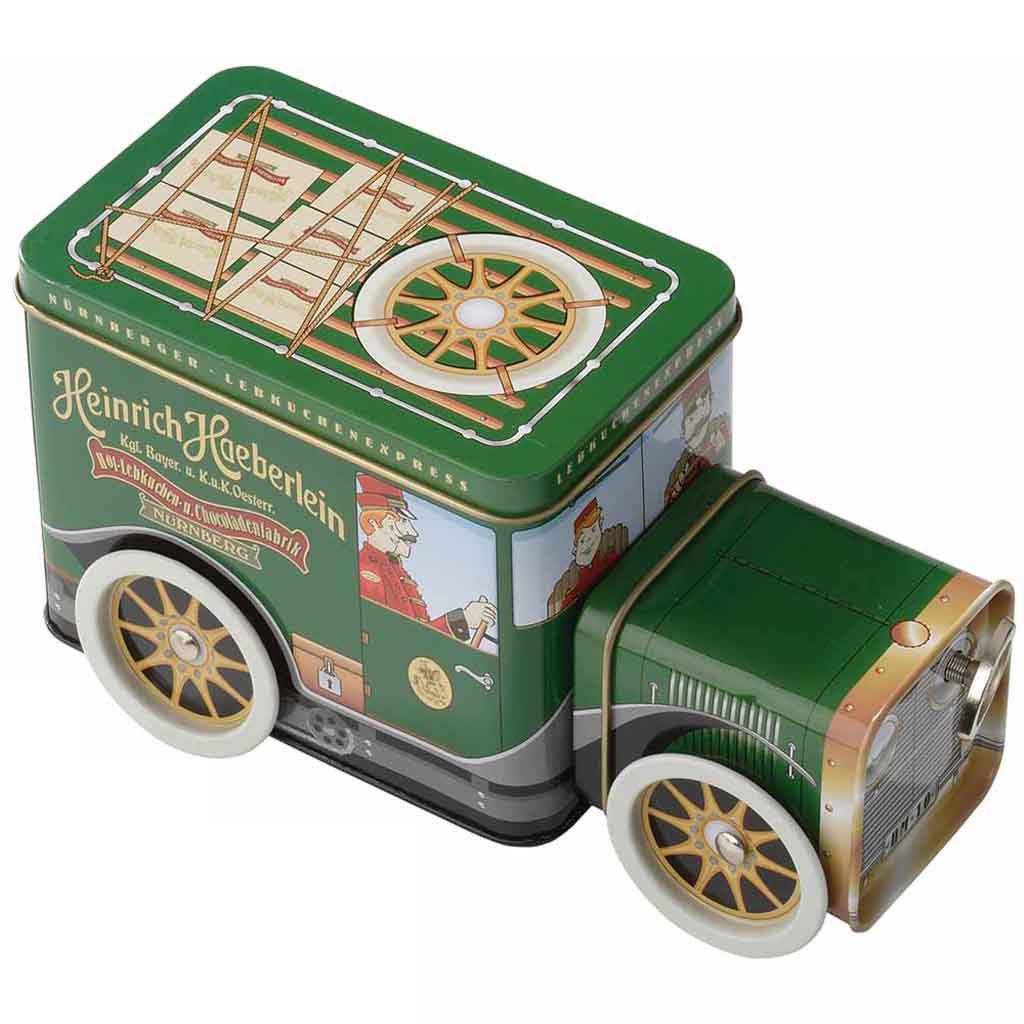 Haeberlein-Metzger Lebkuchen-Express Oldtimer mit Spieluhr 200g MHD:30.4.24