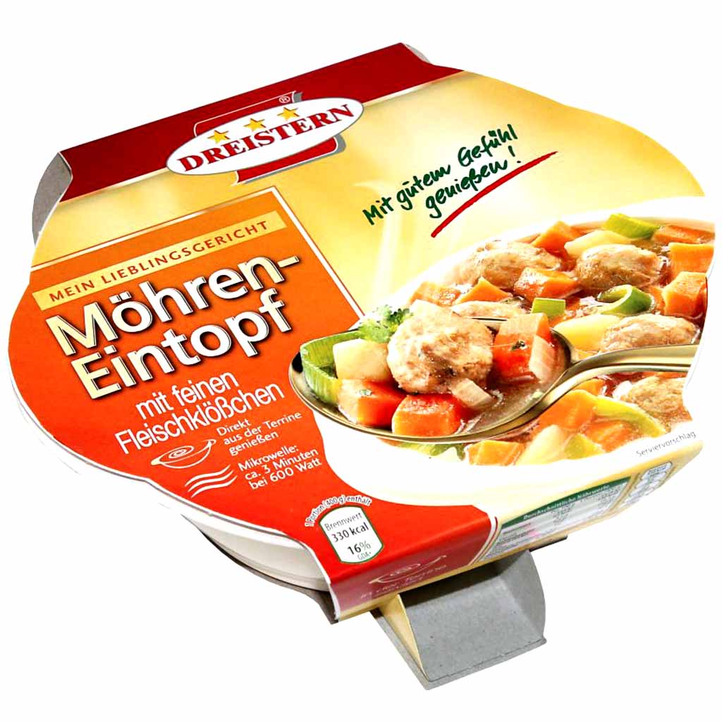 Dreistern Fertiggericht Möhreneintopf 400g MHD:13.8.25