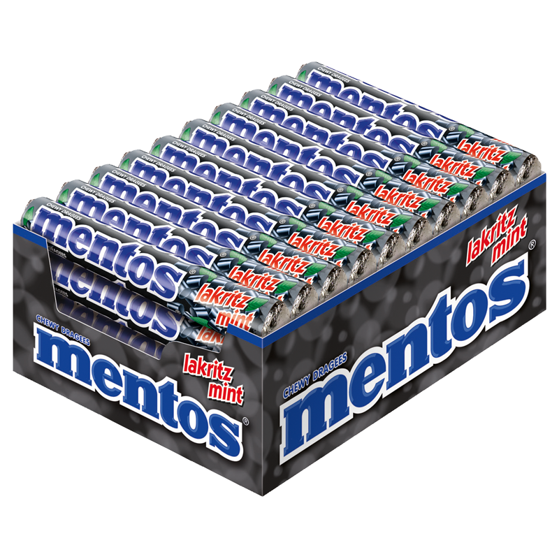 Mentos Lakritz Mint 40x 38g MHD:6/23