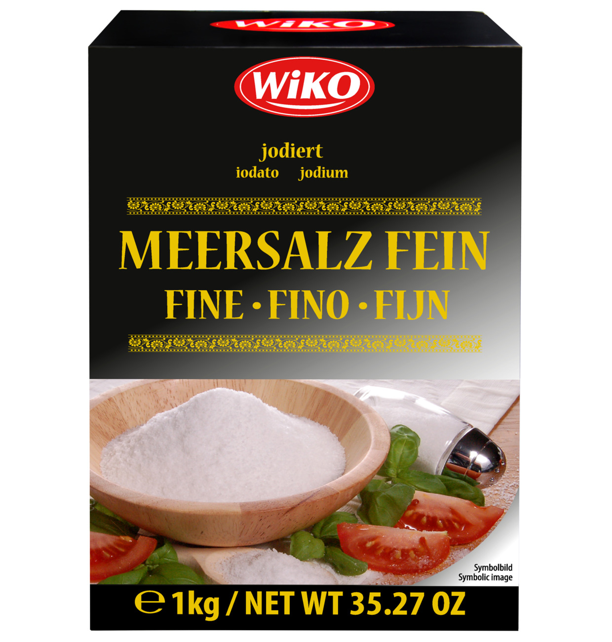 Wiko Meersalz jodiert fein 1kg MHD:4.1.26