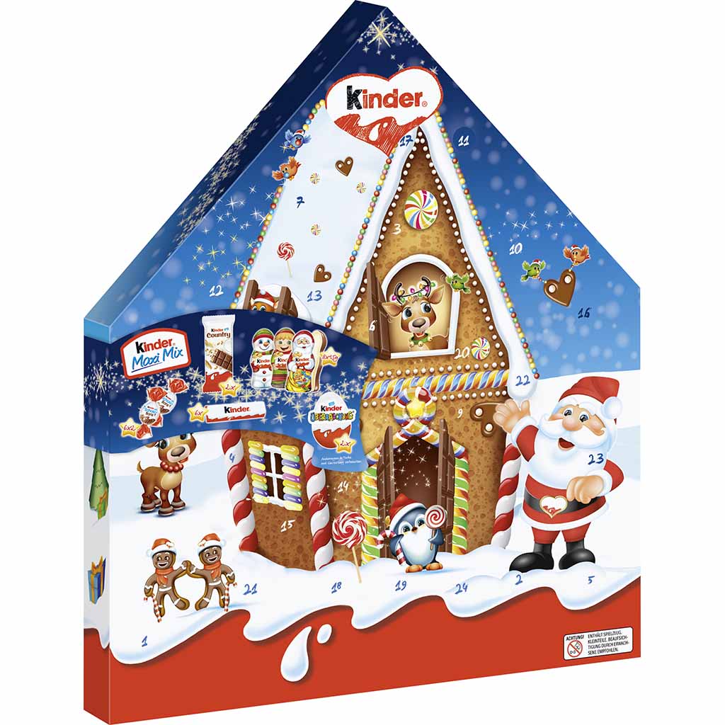 kinder Maxi Mix Santa Adventskalender 351g, 4008400312729
