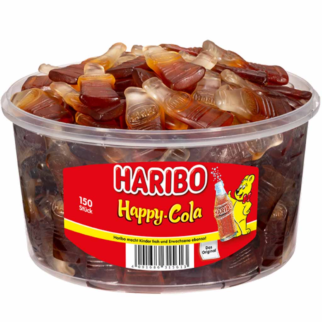 Haribo Happy Cola Cola-Flaschen 1200g MHD:30.5.25