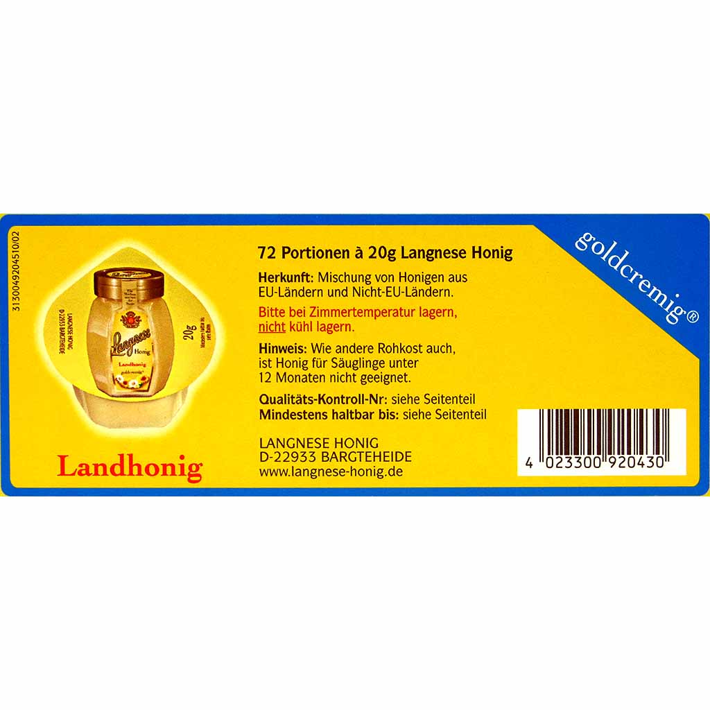 Langnese_Landhonog_goldcremig_Posrtion_72x20g_back_96dpi