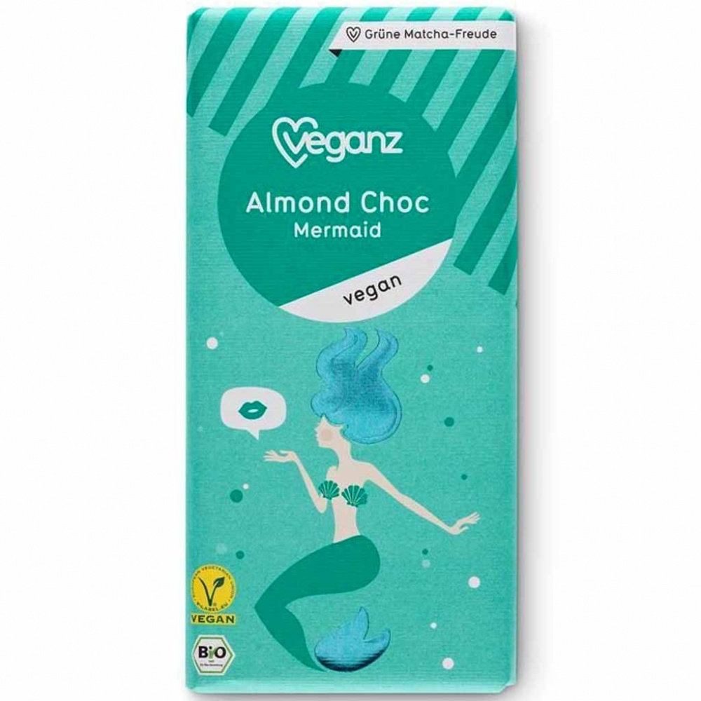12x Veganz Almond Choc Mermaid Tafel Schokolade á 80g=960g MHD:10/19