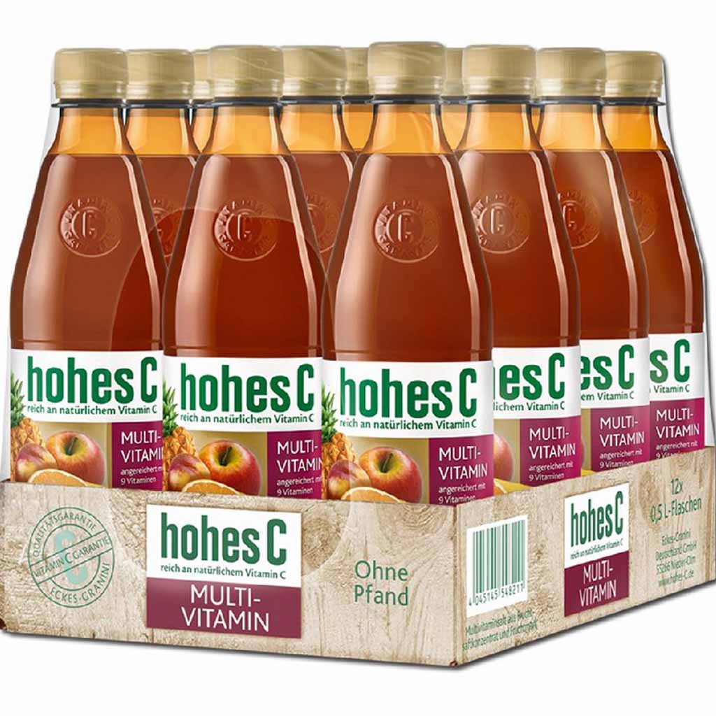 12x Hohes C Multivitamin á 500ml=6L MHD:30.6.21