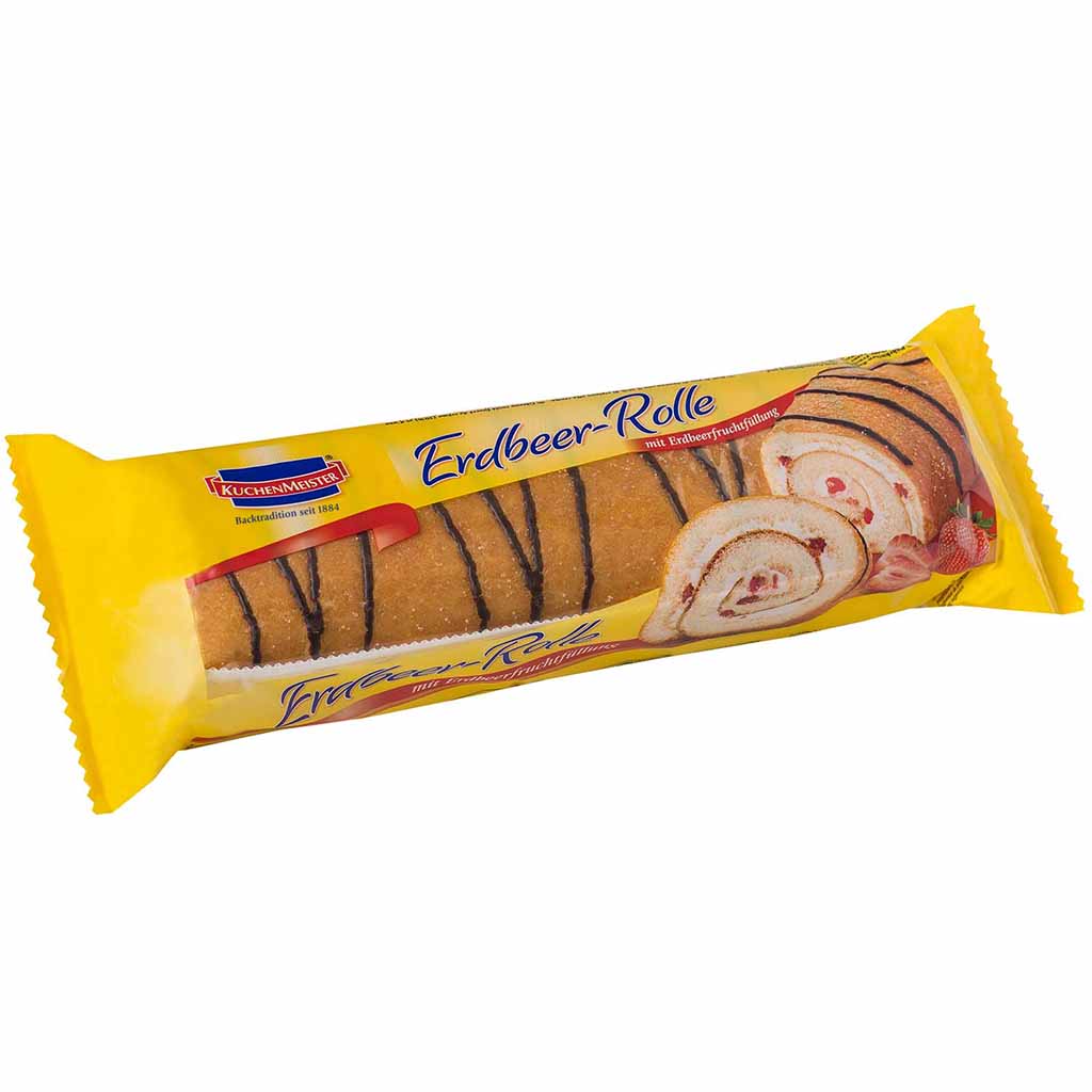 Kuchenmeister Erdbeer-Rolle 400g MHD:26.9.24