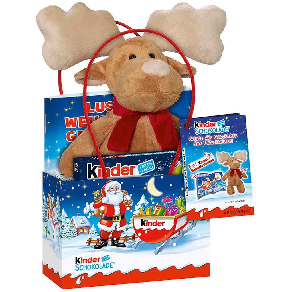 kinder Schokolade Mini Geschenktüte Elch 50g MHD:20.4.22