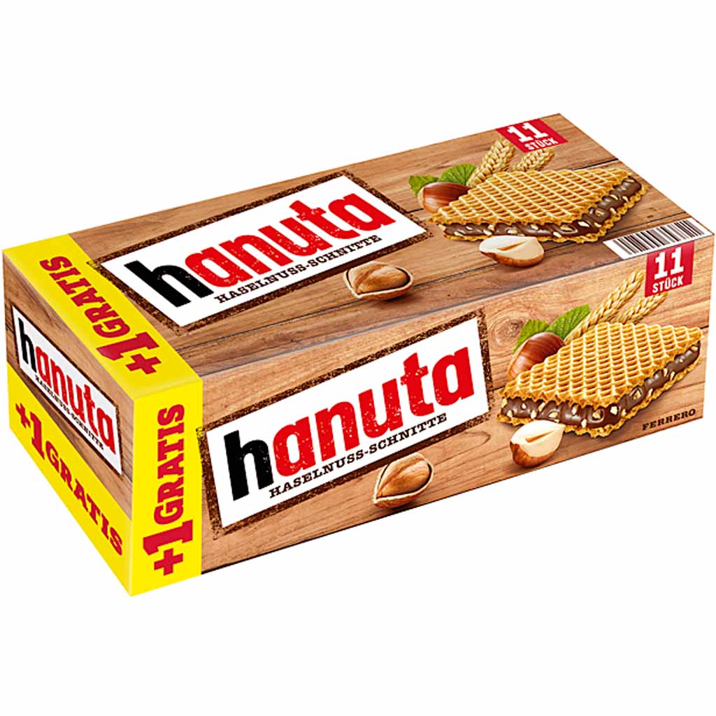 Hanuta Haselnuss-Schnitte 11er 242g MHD:26.12.24