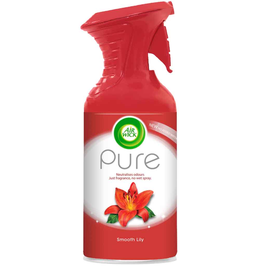 6x Air Wick Duftspray Pure Smooth Lily 250ml = 1500ml