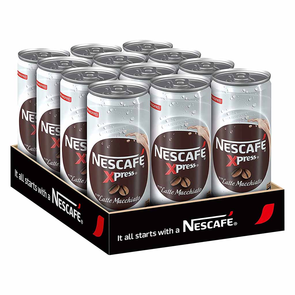12x Nescafe Xpress Latte Macchiato á 250ml=3l MHD:30.6.22