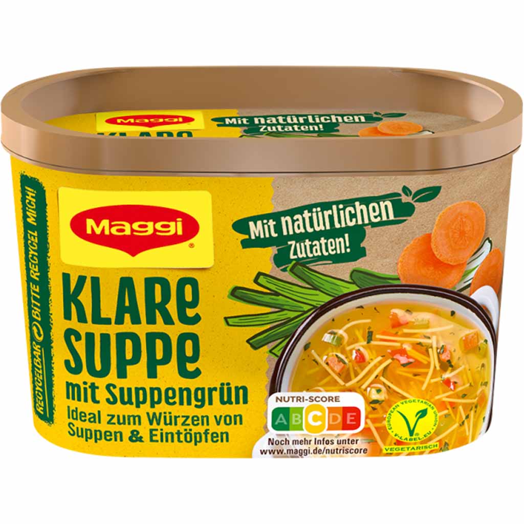 Maggi Klare Suppe mit Suppengrün für 16L 272g MHD:28.2.25