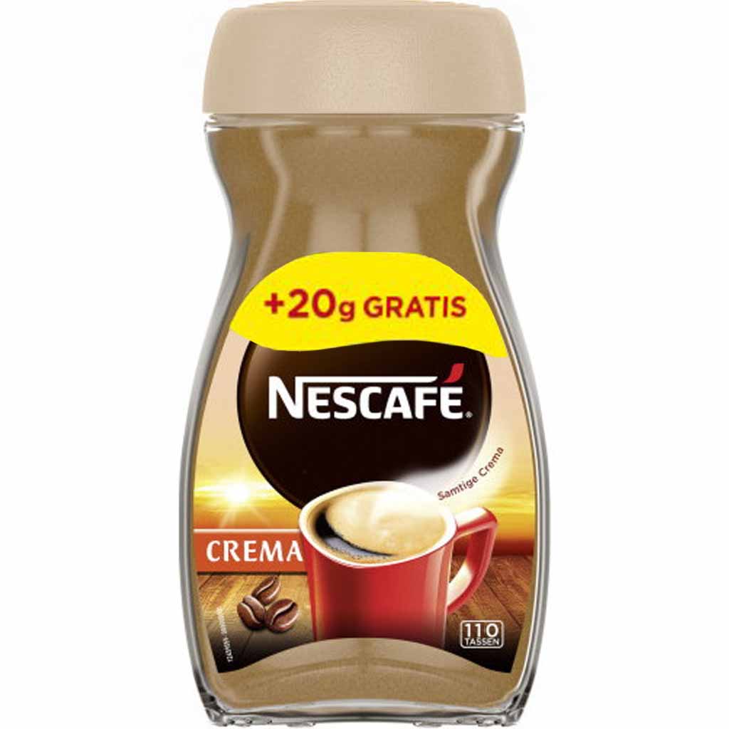 Nescafe Crema löslicher Bohnenkaffee 220g MHD:20.7.25