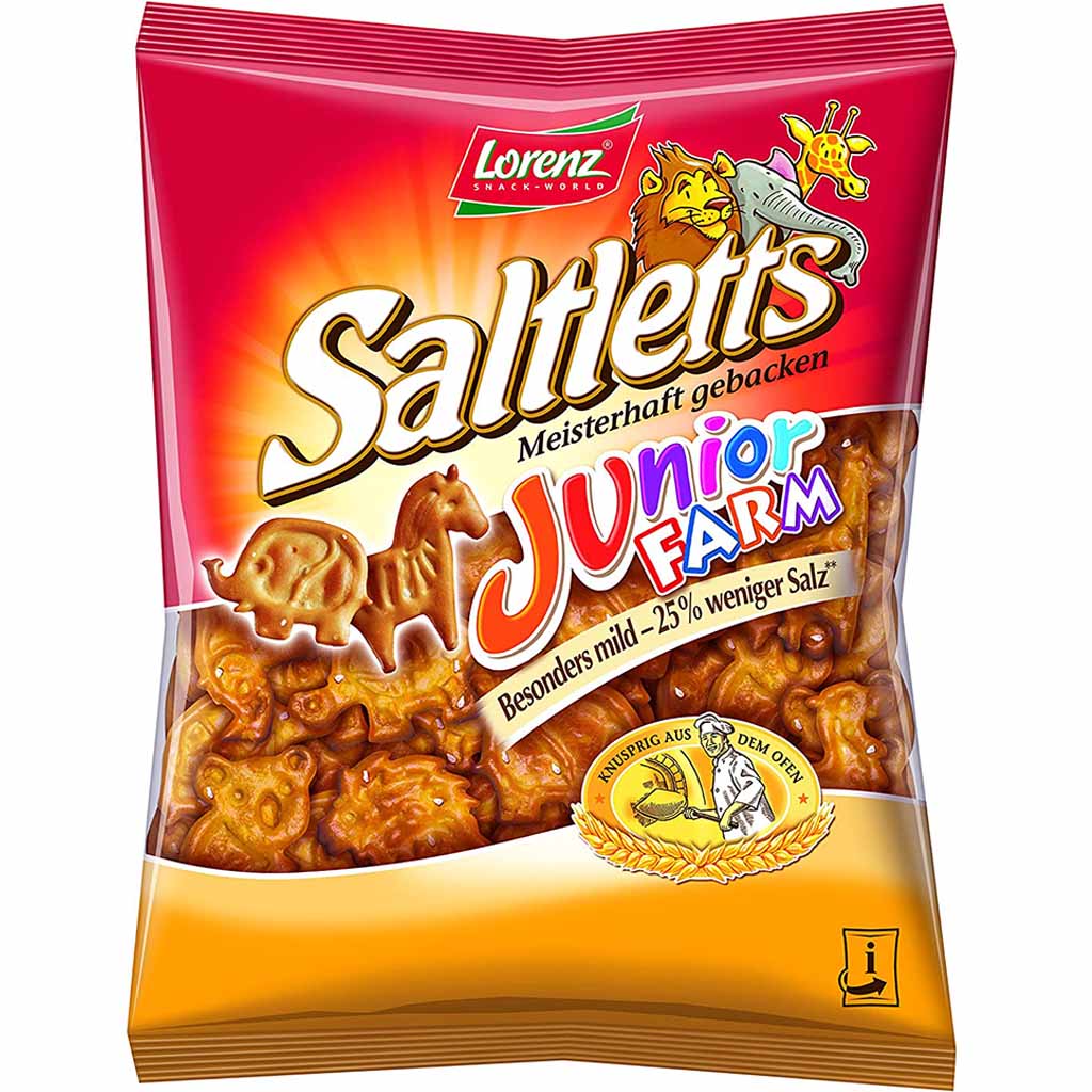 14x Laugengebäck Saltletts Junior Farm 150g MHD:1.10.20
