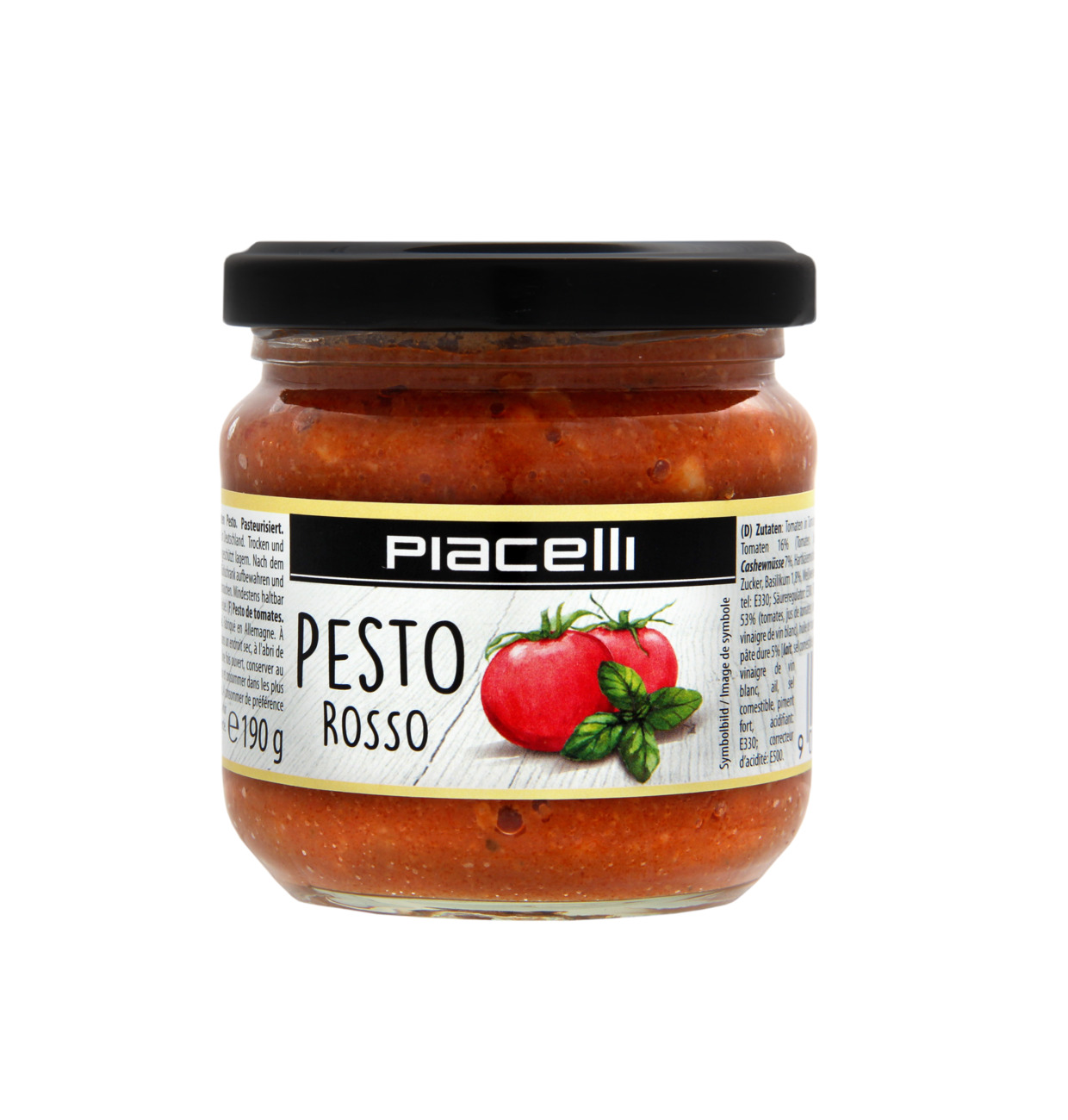 Piacelli Antipasti Pesto rosso - Tomaten Pesto 190g MHD:31.3.27