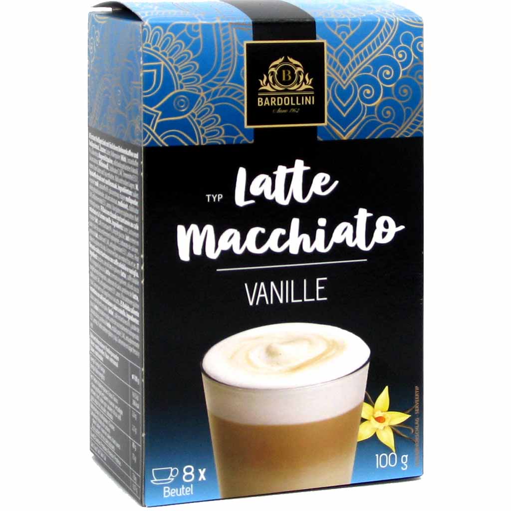Bardollini Latte Macchiato Vanille 8er 100g MHD:8.10.25