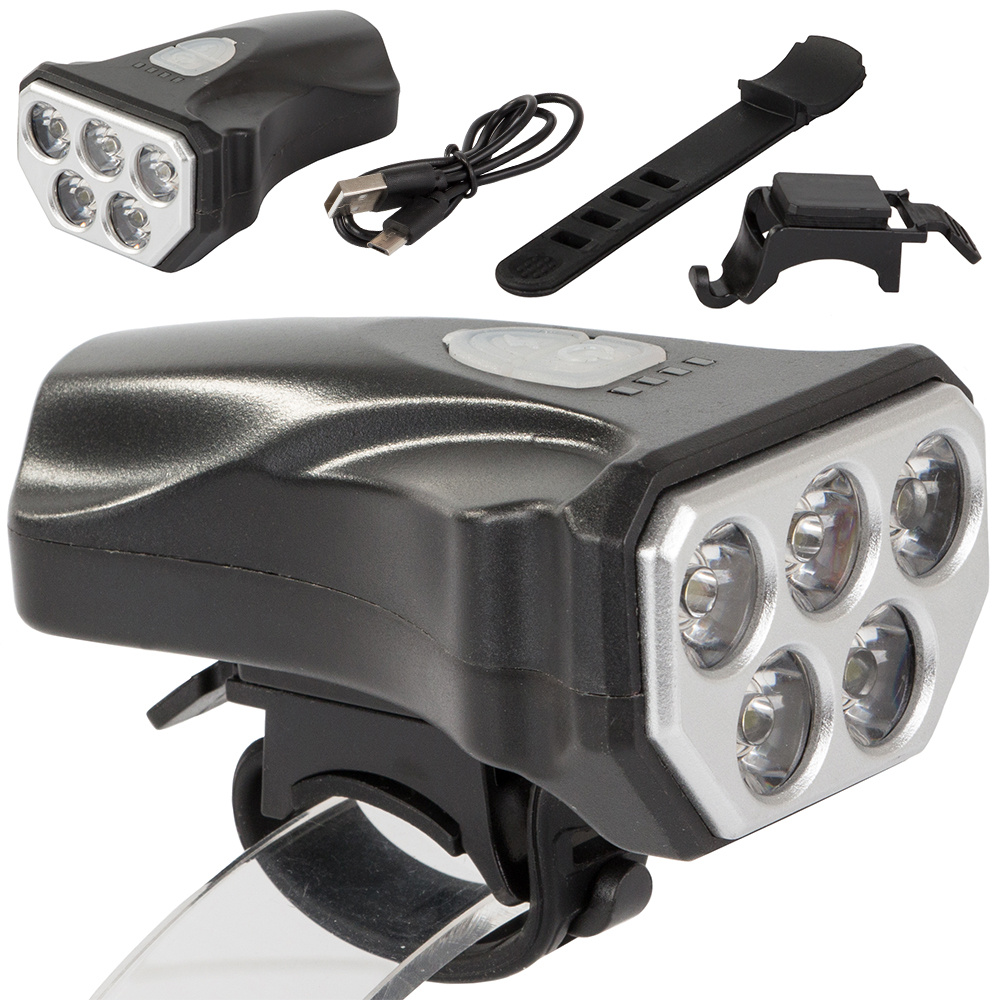 Fahrrad-Frontlicht 5 LED USB für Fahrrad