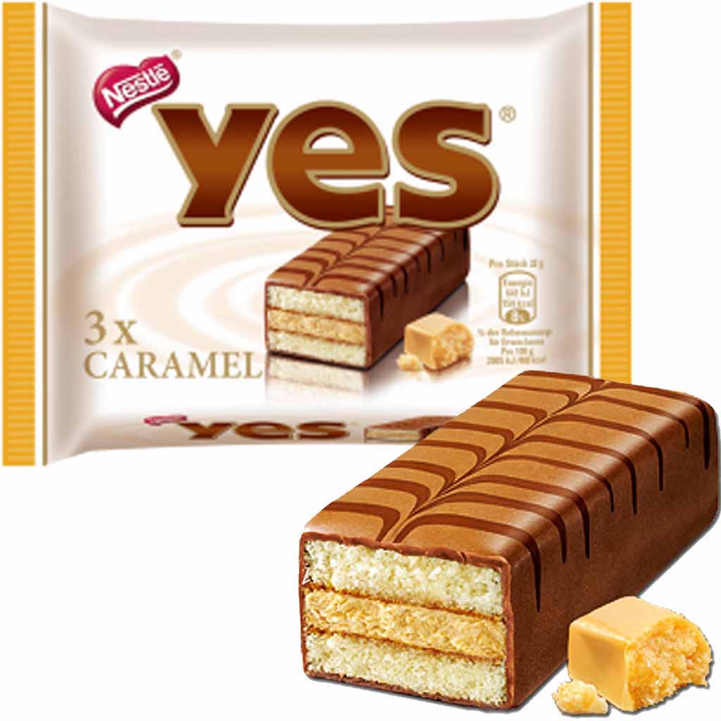 Yes Caramel Kuchenriegel 3er 96g MHD:1.10.24