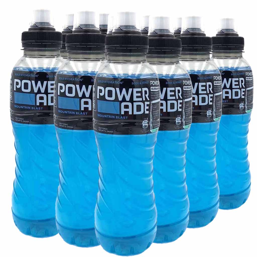 12x Powerade Sports Mountain Blast á 500ml=6L, 5000112545784