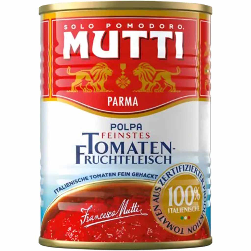 MUTTI Parma Feinstes Tomatenfruchtfleisch gehackt 400g MHD:31.8.26