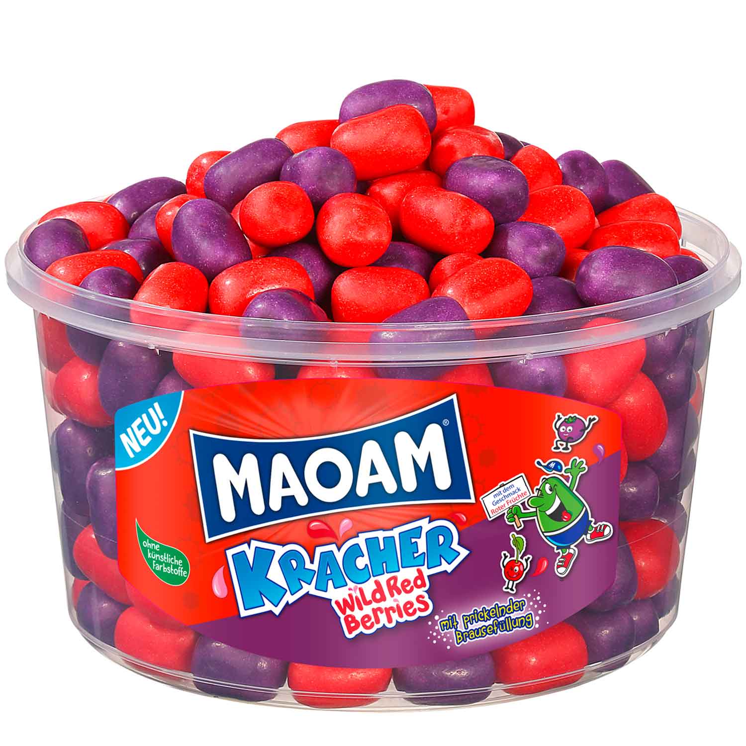 Maoam Kracher Wild Red Berrys 1200g , 4001686524374