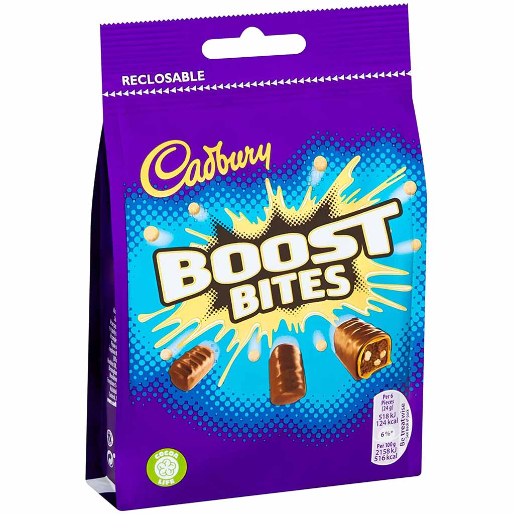Cadbury Boost Bites 108g MHD:19.1.21