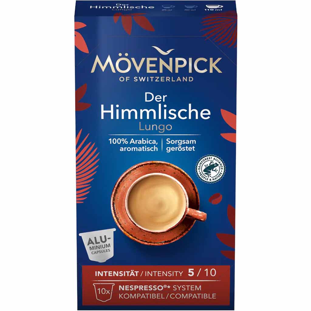 Mövenpick Kapseln Nespresso Der Himmlische Lungo 10er 57g MHD:30.11.25