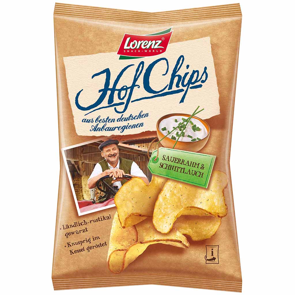 Lorenz Hof Chips Sauerrahm & Schnittlauch 110g MHD:4.10.21