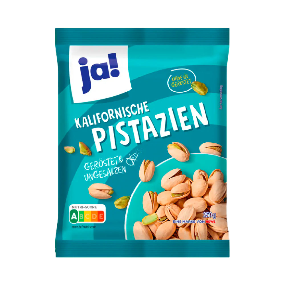 ja! Pistazien geröstet & ungesalzen 250g