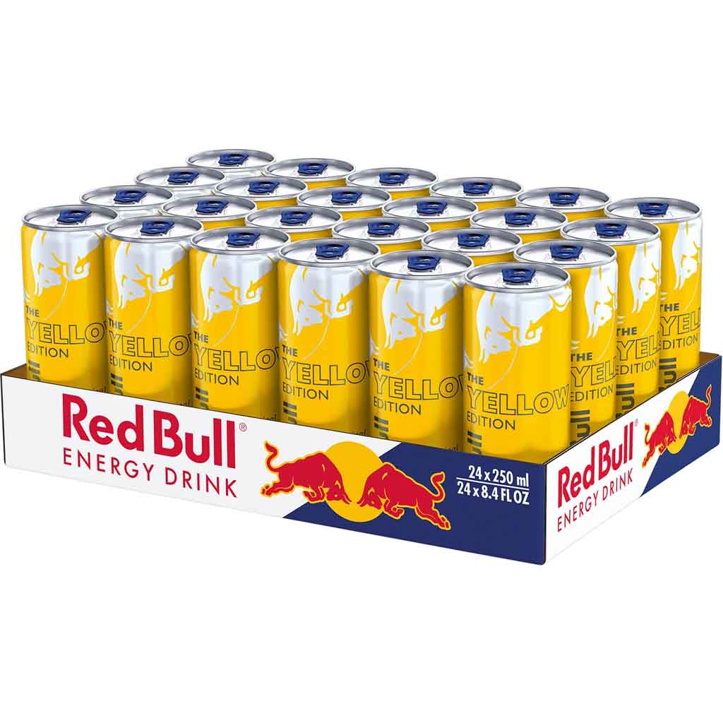 24x Red Bull The Yellow Edition Tropical DOSE á 250ml=6L MHD:14.6.25