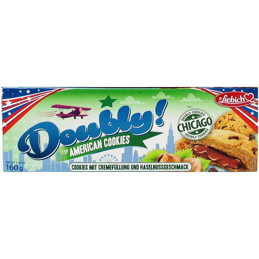 Liebich Doubly American Cookies Haselnuss 160g MHD:27.3.25