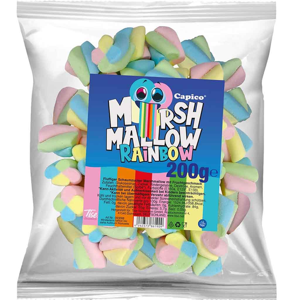 Capico Marshmallow Rainbow 200g MHD:16.11.24