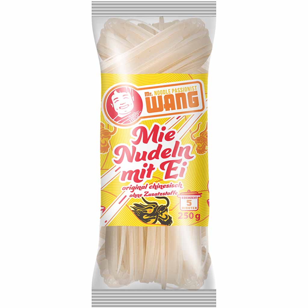 Mr.Wang Mie Nudeln mit Ei 250g MHD:10.8.25