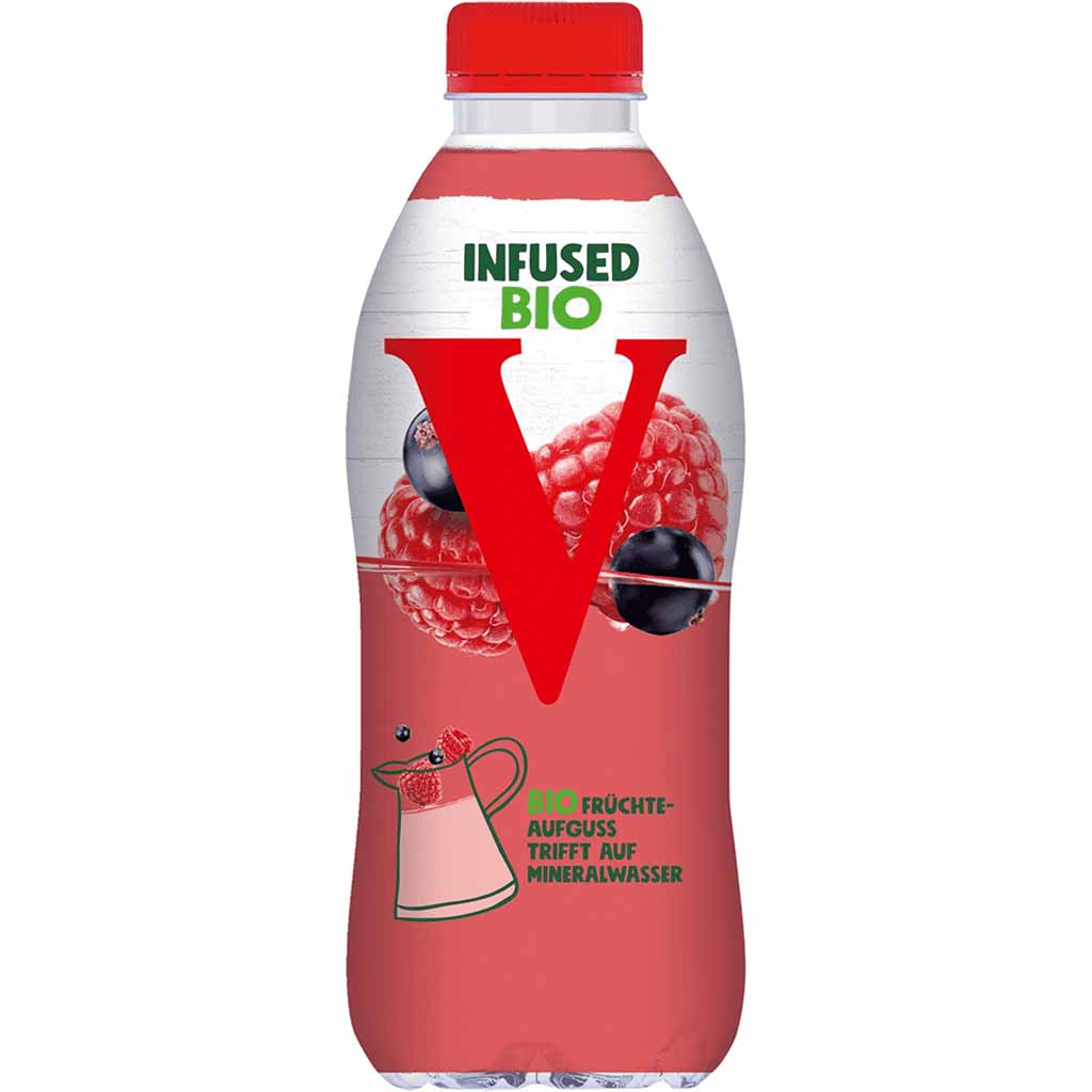 6x Vittel Infused Bio Himbeere und schwarze Johannisbeere á 0,75l=4,5l MHD:18.7.21