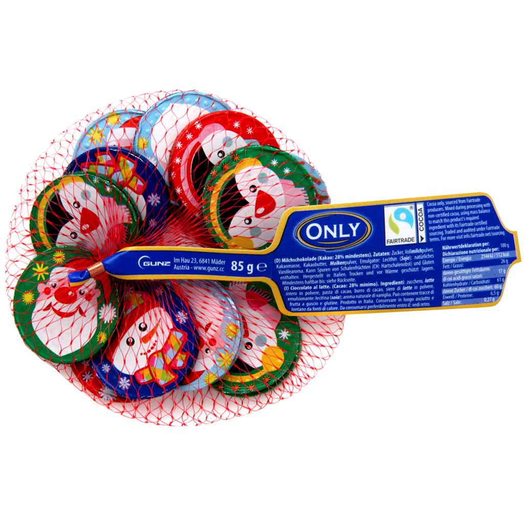 Only Weihnachtstaler Milchschokolade 85g MHD:30.6.25