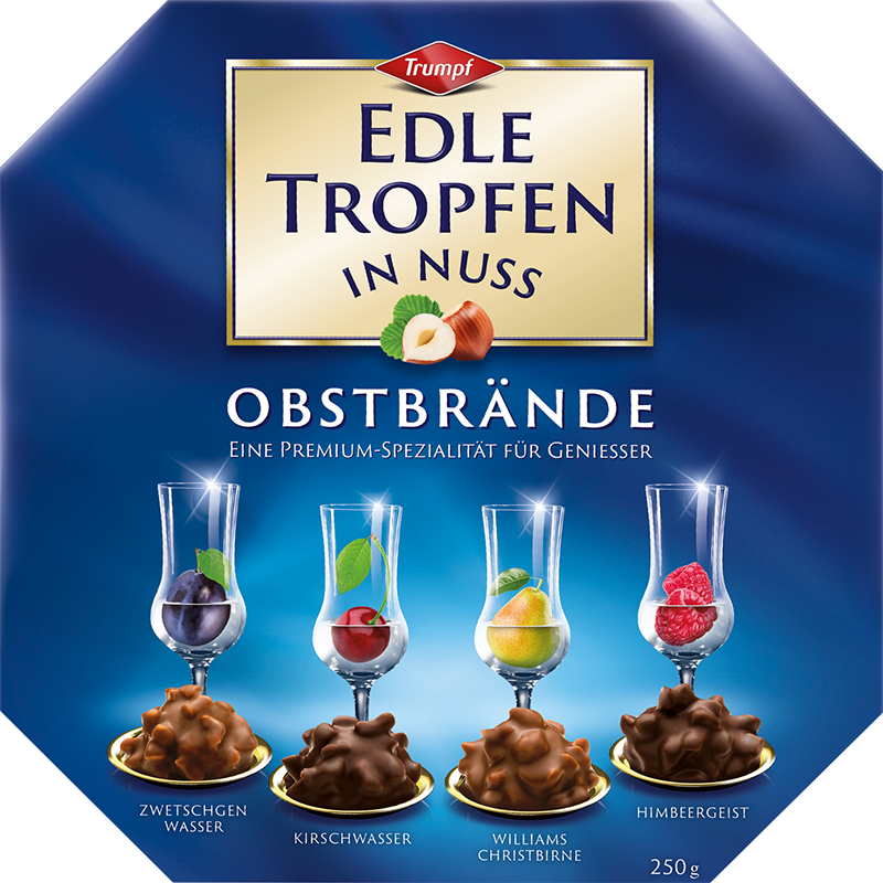 Trumpf Edle Tropfen in Nuss Obstbrände 250g MHD:31.12.24