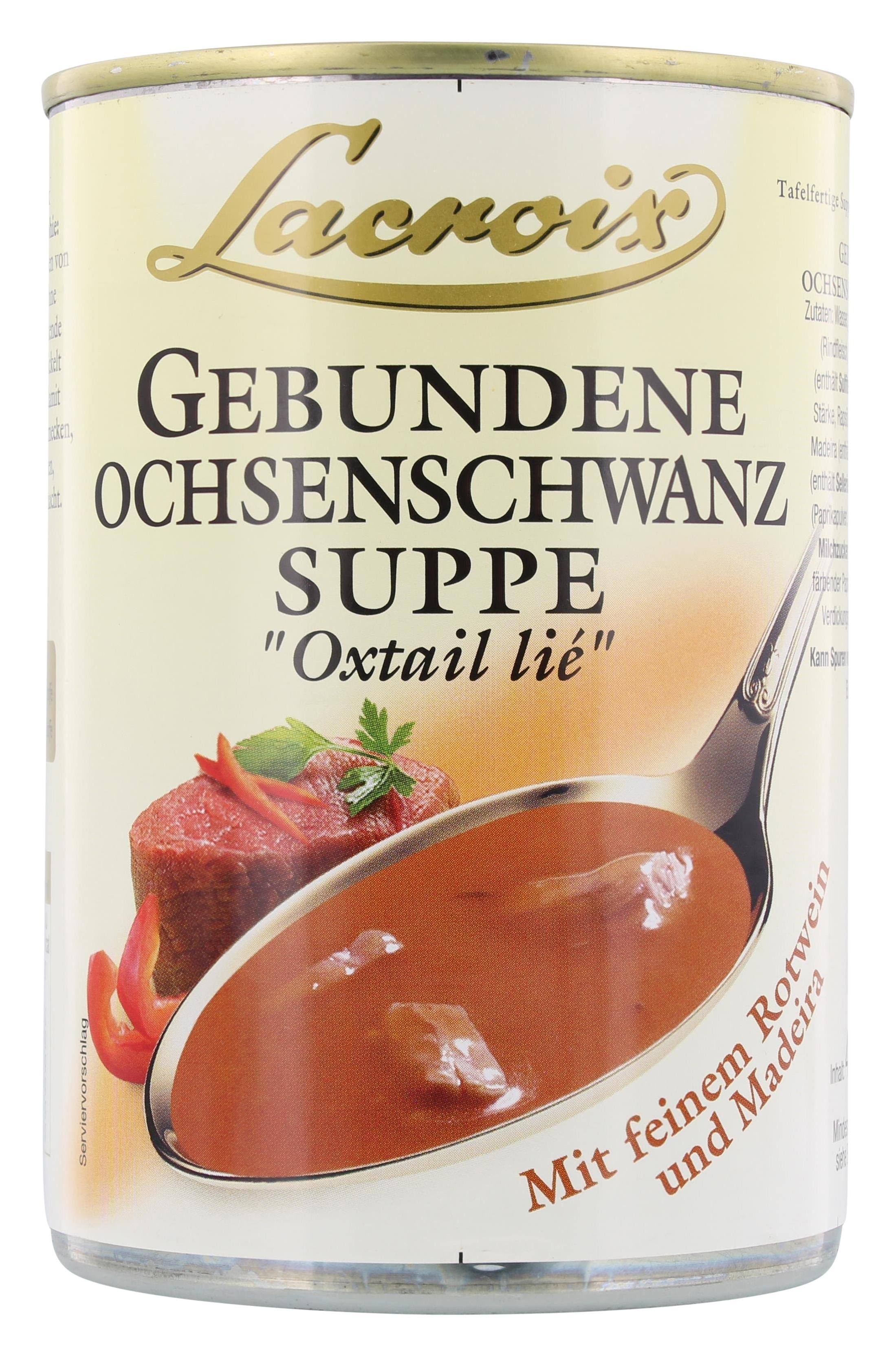 6x Lacroix gebundene Ochsenschwanzsuppe á 400ml MHD:21.12.25
