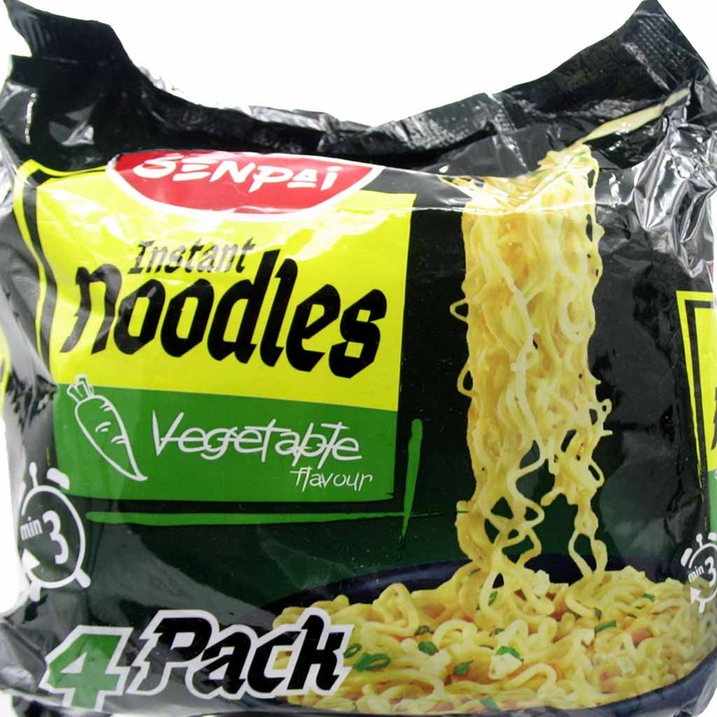 Senpai Instant Nudeln Vegetable 4er Pack 272g MHD:26.12.23