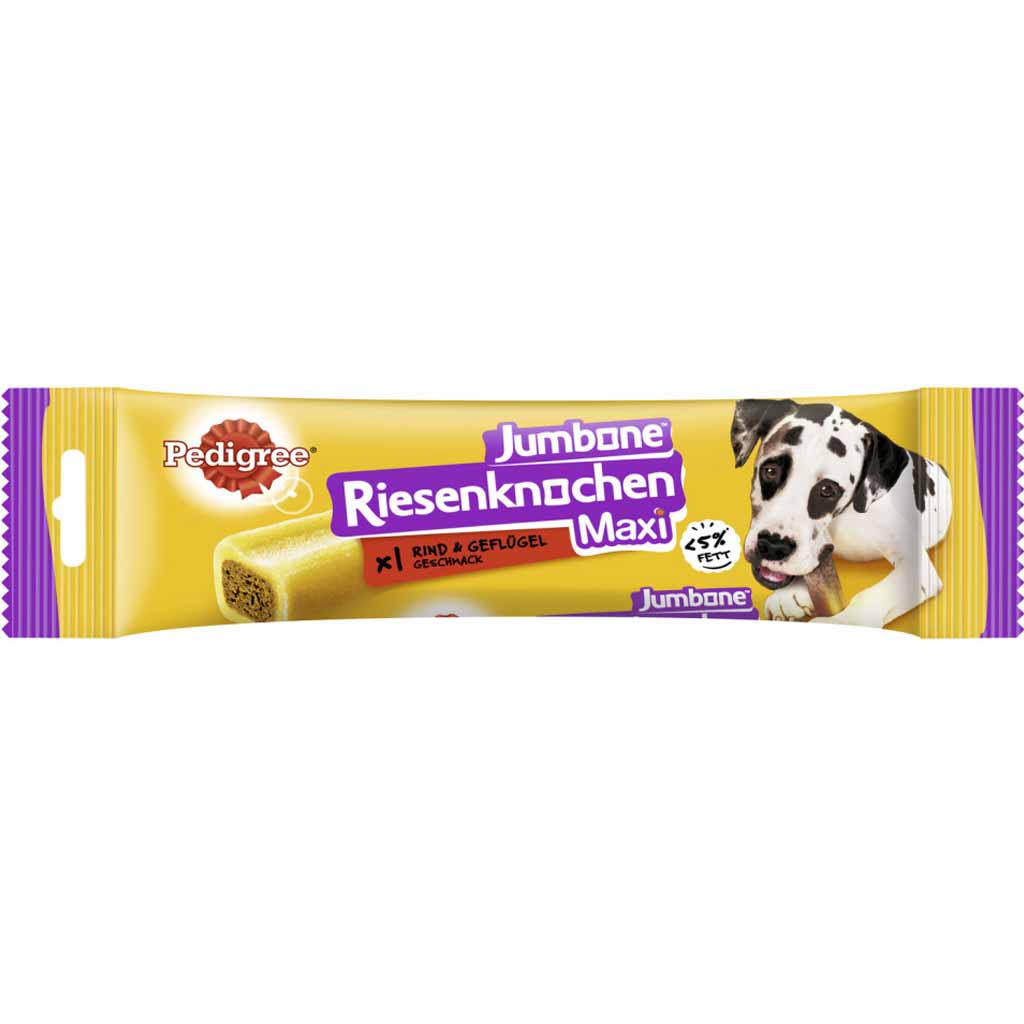 Pedigree Jumbone Riesenknochen Maxi Rind & Geflügel 180g MHD:18.5.24
