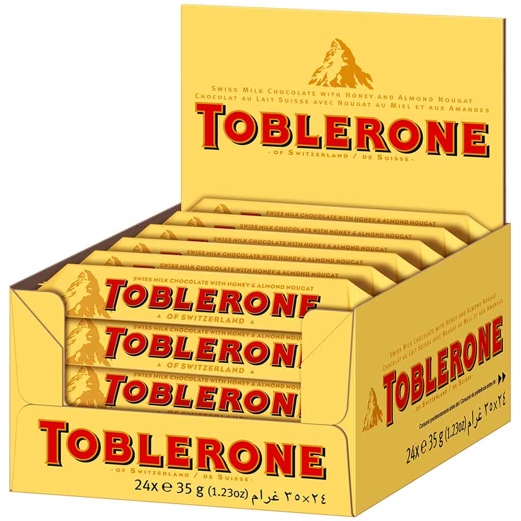 24x TOBLERONE ORIGINAL Milch á 35g=840g MHD:15.8.21