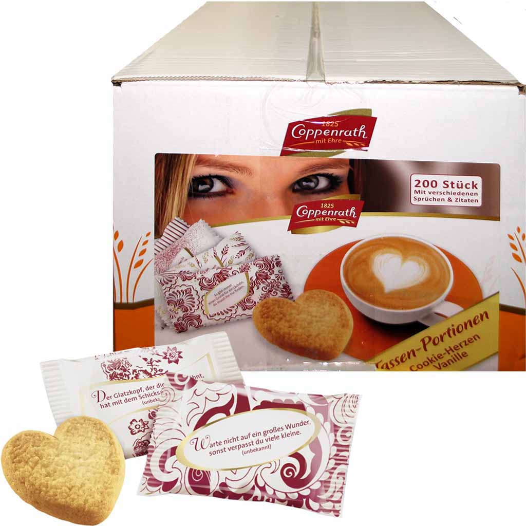 Coppenrath Cookie-Herzen Vanille 200er 1000g MHD:14.9.24