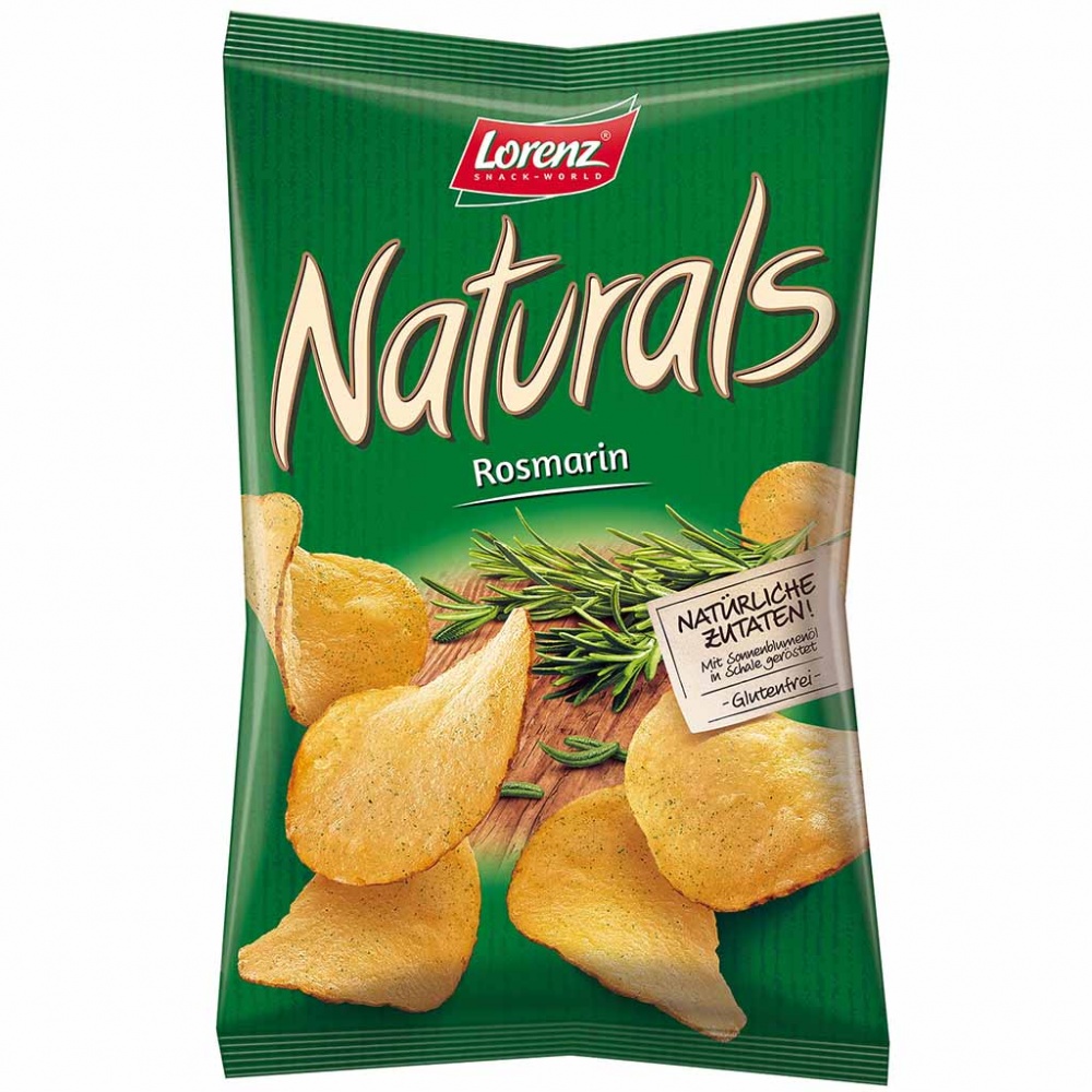 12x Lorenz Naturals Kartoffelchips Rosmarin á 100g=1200g MHD:6.6.21
