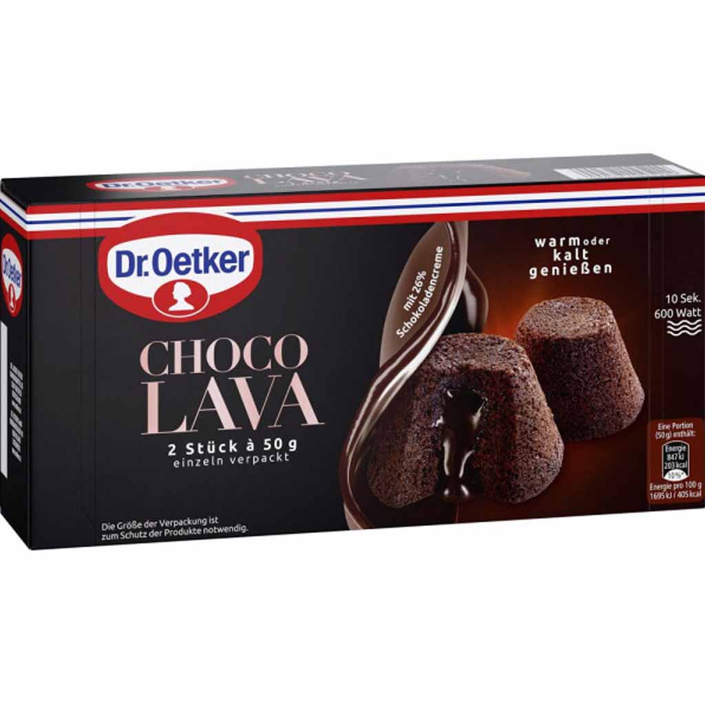 Dr.Oetker Choco Lava Kuchen 2er 100g MHD:24.10.22