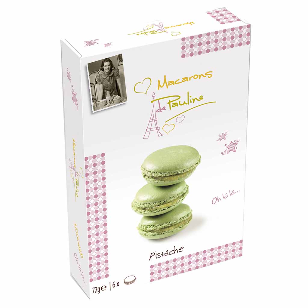 Macarons de Pauline Pistache 72g MHD:9.3.25
