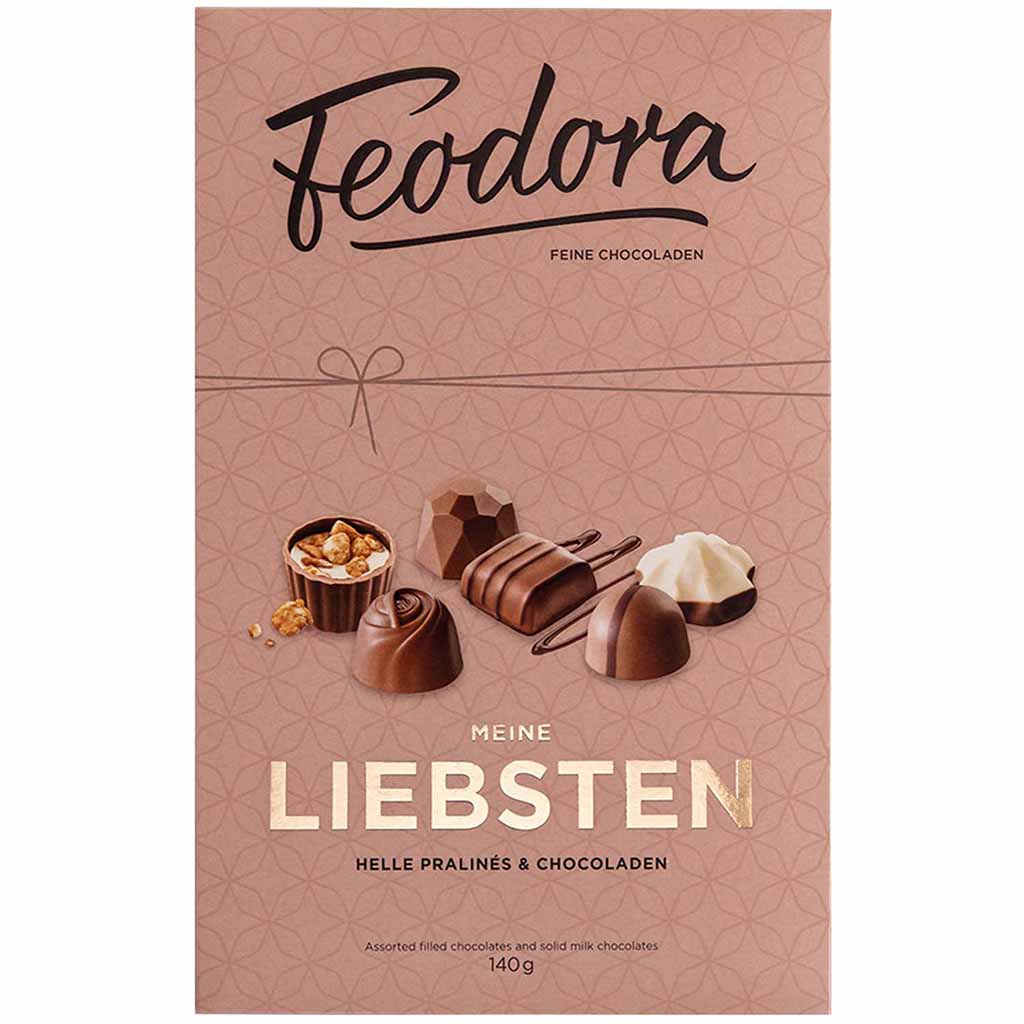 Feodora Meine Liebsten Helle Pralines & Chocoladen 140g MHD:23.3.25