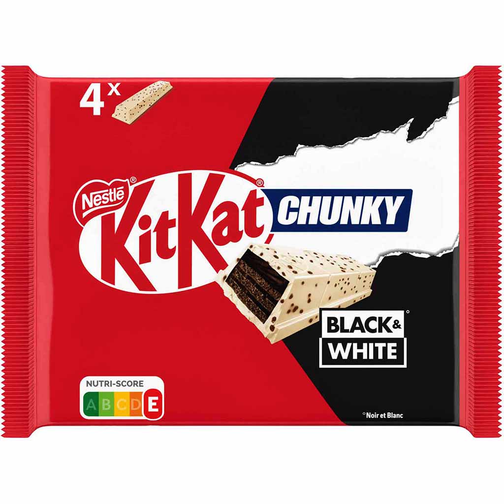 KitKat Chunky Black & White 4er 168g MHD:30.10.24