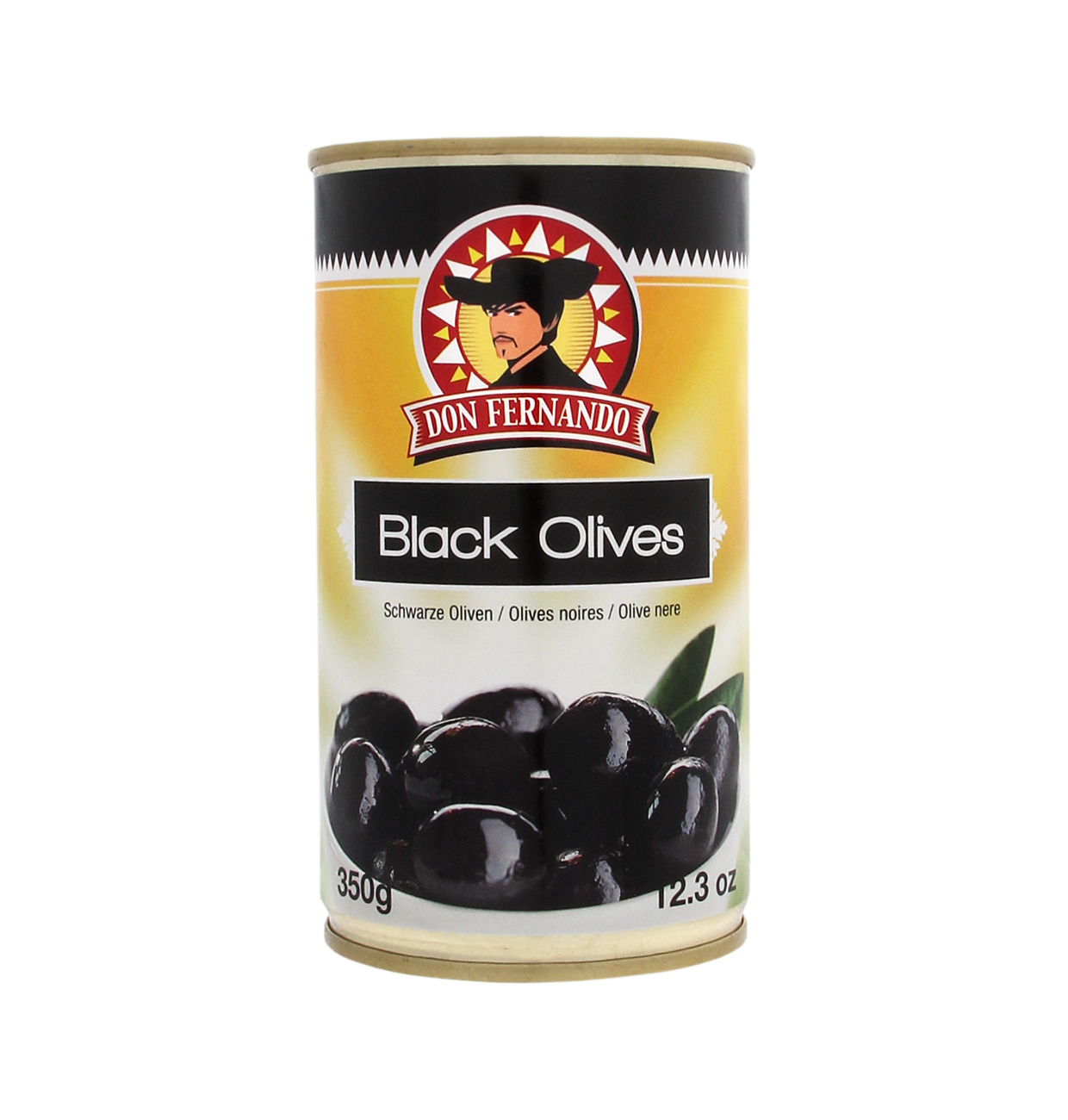 Don Fernando Schwarze Oliven mit Stein 350g MHD:2.11.25
