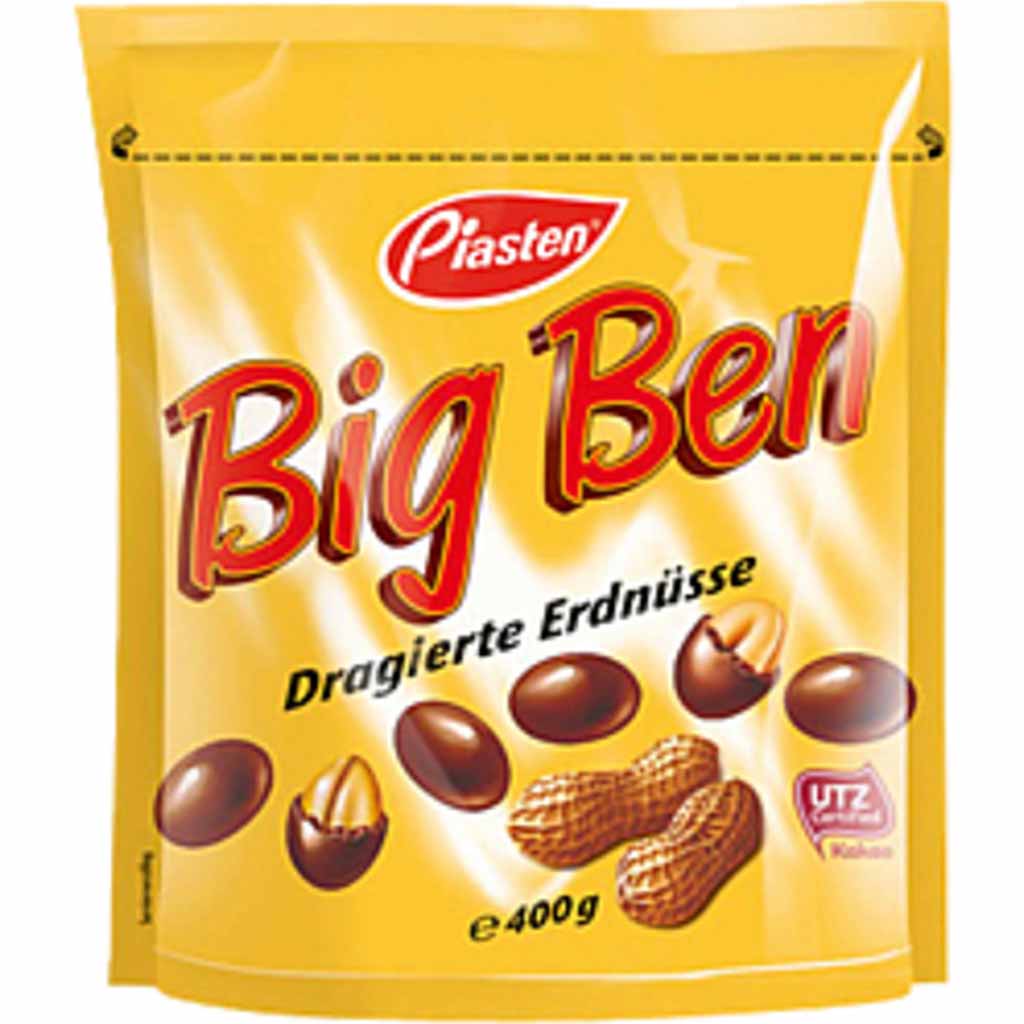 Piasten Big Ben dragierte Erdnüsse 400g MHD:15.9.23
