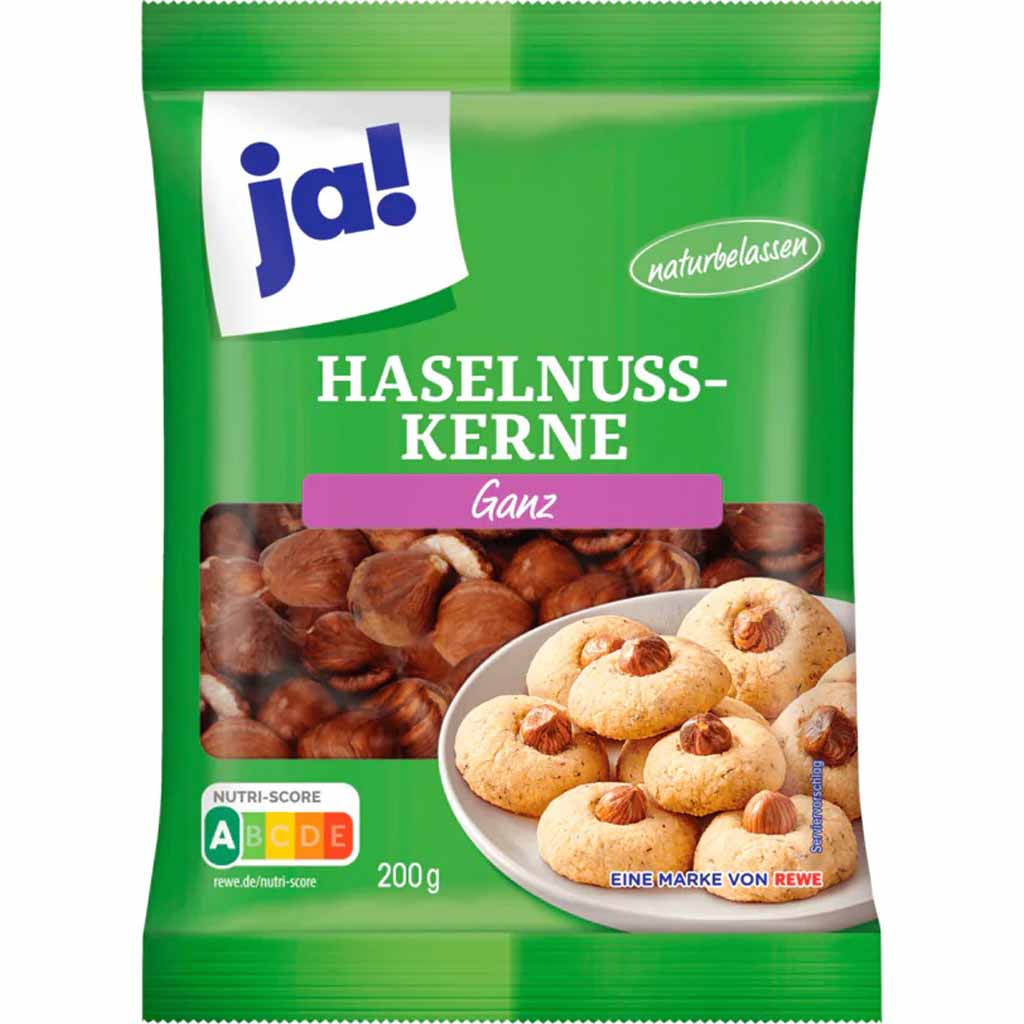 ja! Mandeln Haselnusskerne ganz 200g MHD:31.1.25