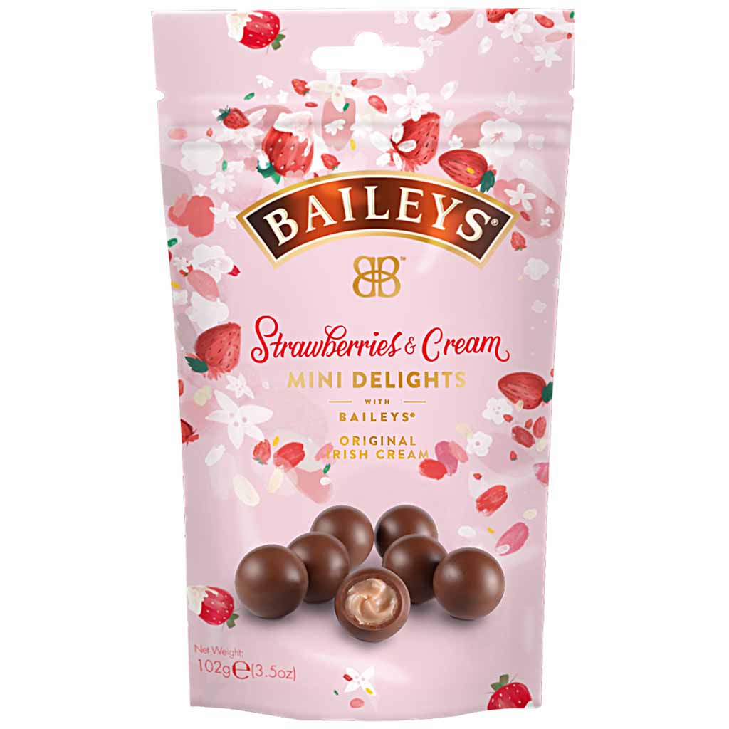 Baileys Chocolate Mini Delights Strawberry & Cream 102g MHD:30.1.25